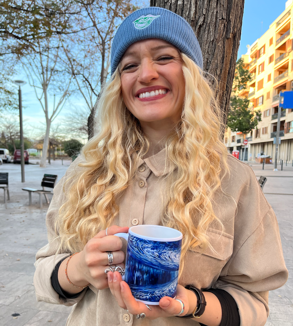 Weiße, glänzende Tasse - Spirit 11oz