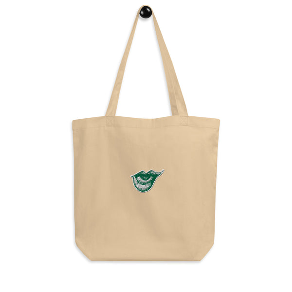 Stofftasche aus 100% Baumwolle (Bio) – Pey Green, gestickt