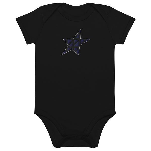 Babybody aus 100% Baumwolle (Bio) – Star, gestickt