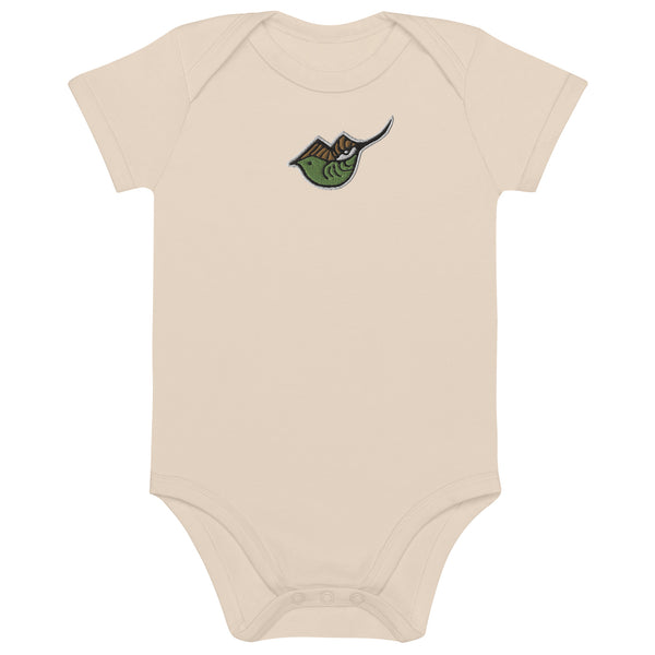 Babybody aus 100% Baumwolle (Bio) – Pey Baby Green, gestickt