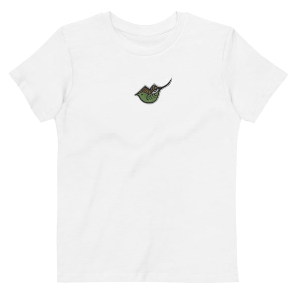 Kinder T-Shirt aus 100% Baumwolle (Bio) – Pey Baby Green, gestickt