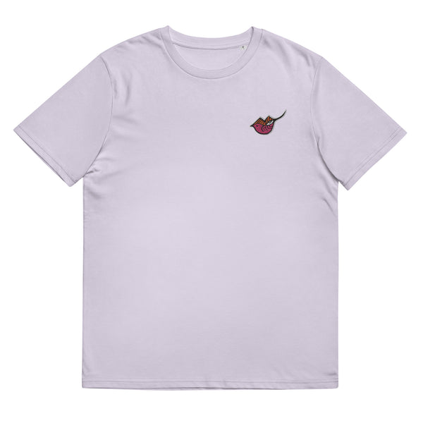 Unisex T-Shirt aus 100% Baumwolle (Bio)- Pey Baby Rosa, gestickt