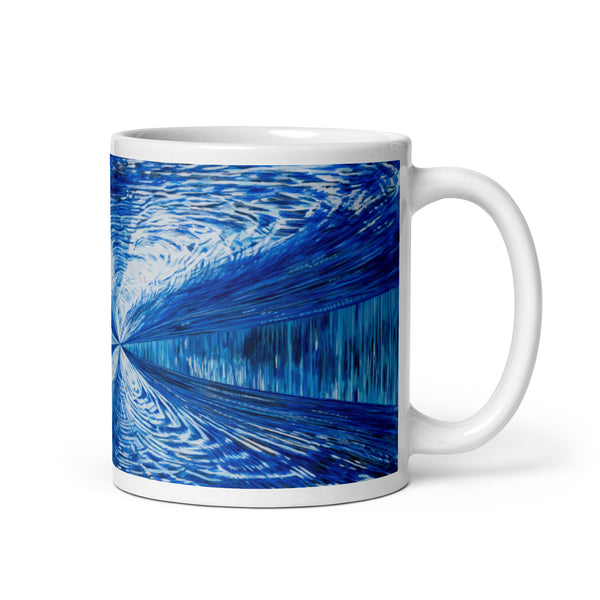 Weiße, glänzende Tasse - Spirit 11oz