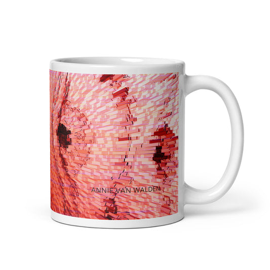 Weiße, glänzende Tasse - Multilocated 11oz