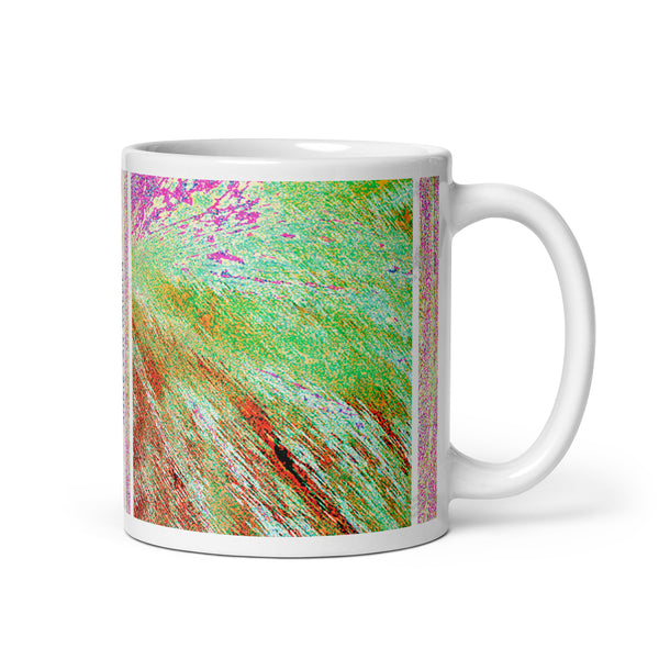 Weiße, glänzende Tasse - The Garden 11oz